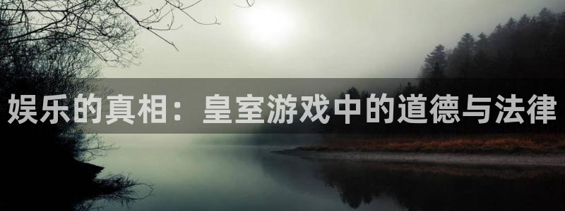 琳琅娱乐注册：娱乐的真相：皇室游戏中的道德与法律