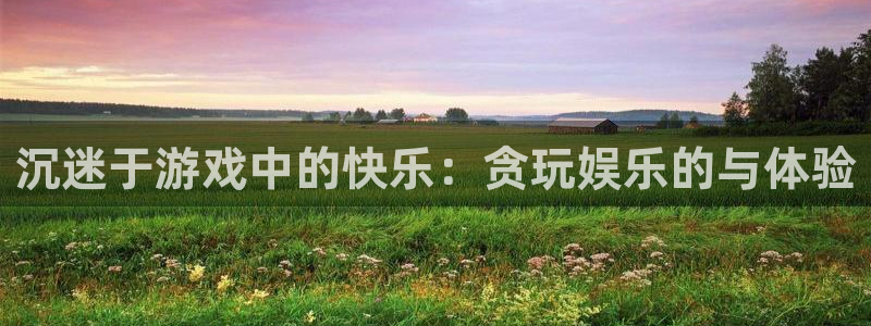 琳琅娱乐注册：沉迷于游戏中的快乐：贪玩娱乐的与体验