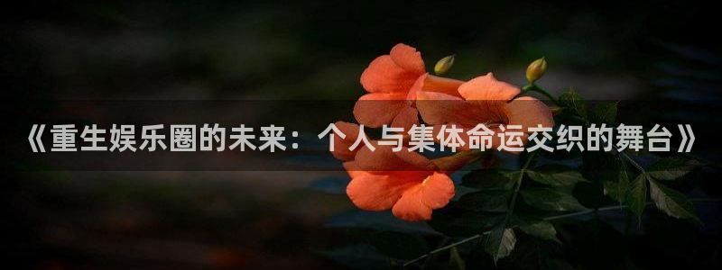 琳琅娱乐注册：《重生娱乐圈的未来：个人与集体命运交织的舞台》